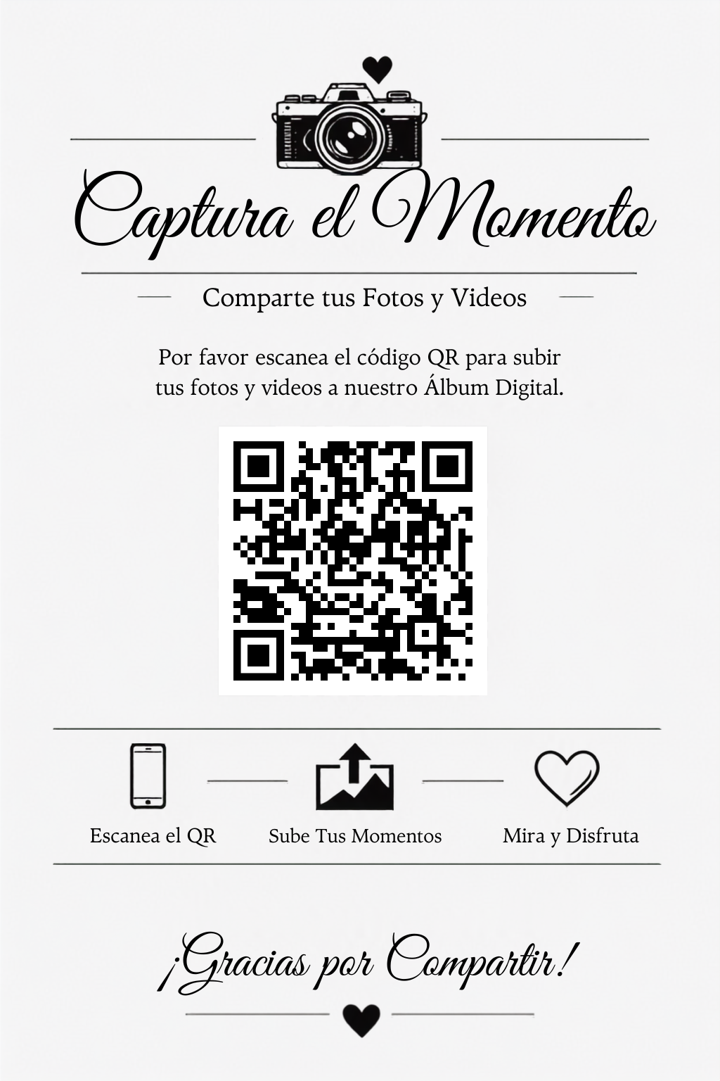 Tarjeta QR del Álbum Digital de Dayana y Alejandro